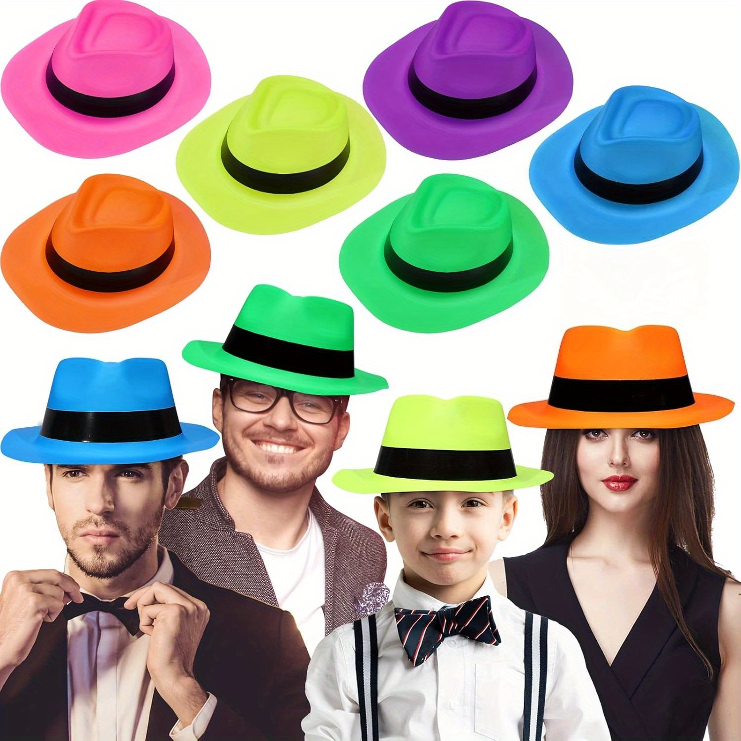 12 Parça Neon Mafya Tarzı Part - Party Hat Cone incelemesi ve fiyatı