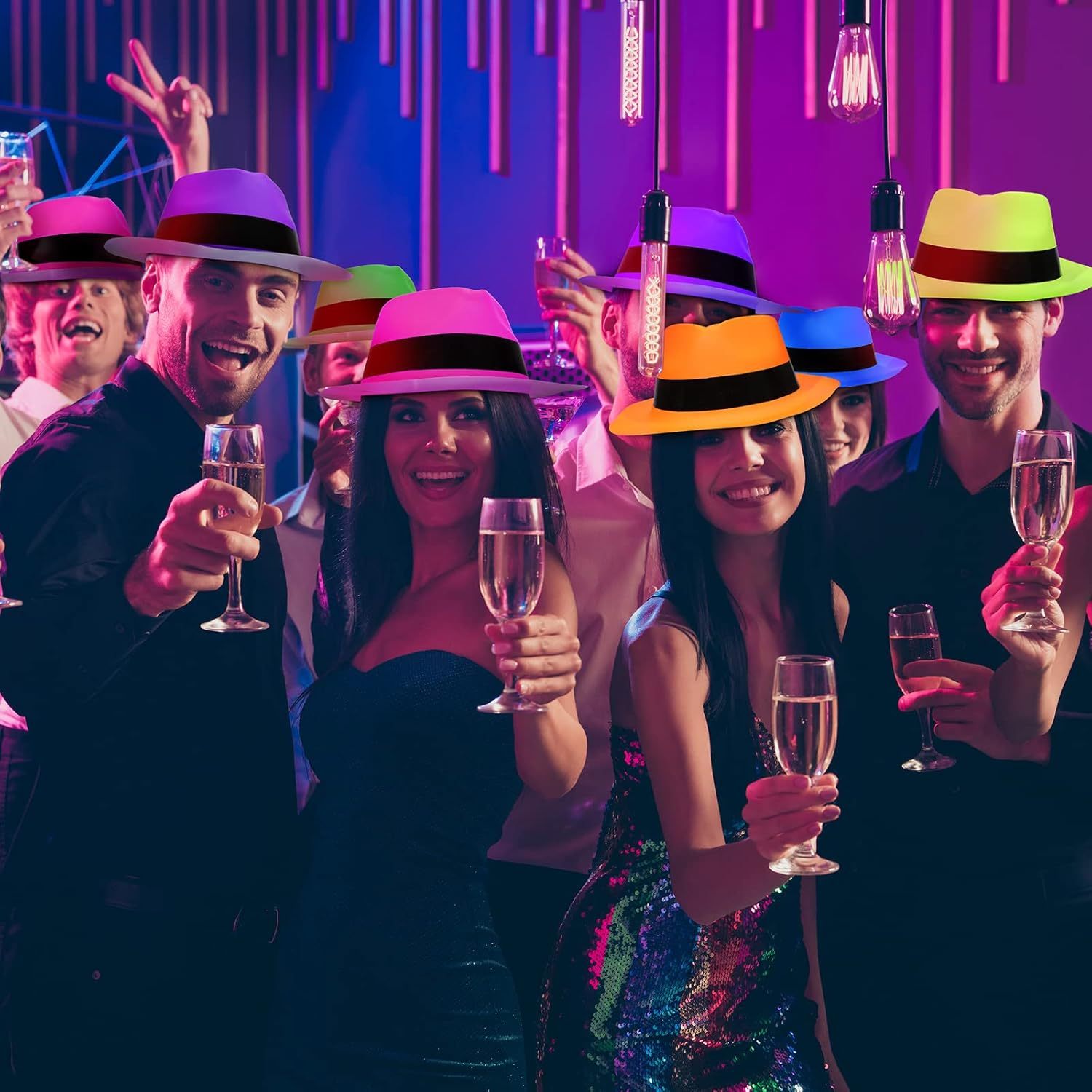 12 Parça Neon Mafya Tarzı Part - Party Hat Cone incelemesi ve fiyatı