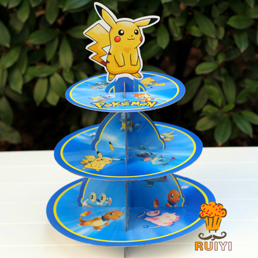 Pikachu Pokemon Üç Katmanlı Ke - Cupcake Stand Tier incelemesi ve fiyatı